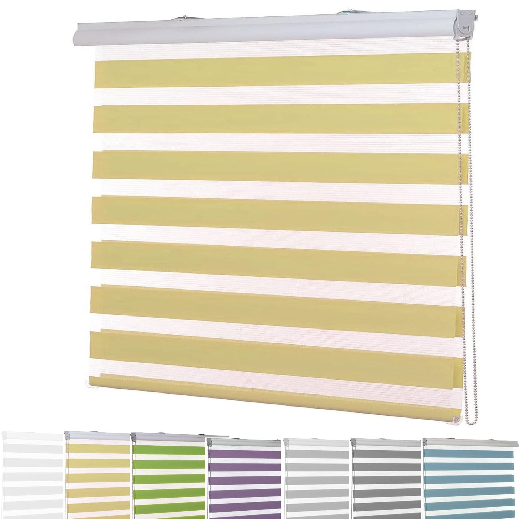 Store Occultant 100 x 220 cm Isolant Thermique, Installation Simple Store Occultant Chambre avec chaîne réglable pour Chambre, Salon, Cuisine, Jaune Sable
