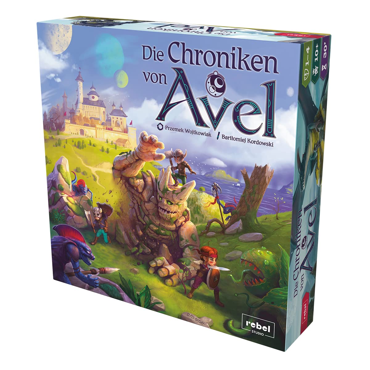 Rebel, Die Chroniken von Avel, Grundspiel, Familienspiel, Rollenspiel, 2-4 Spieler, Ab 8+ Jahren, 45+ Minuten, Deutsch, Mehrfarbig, Bunt