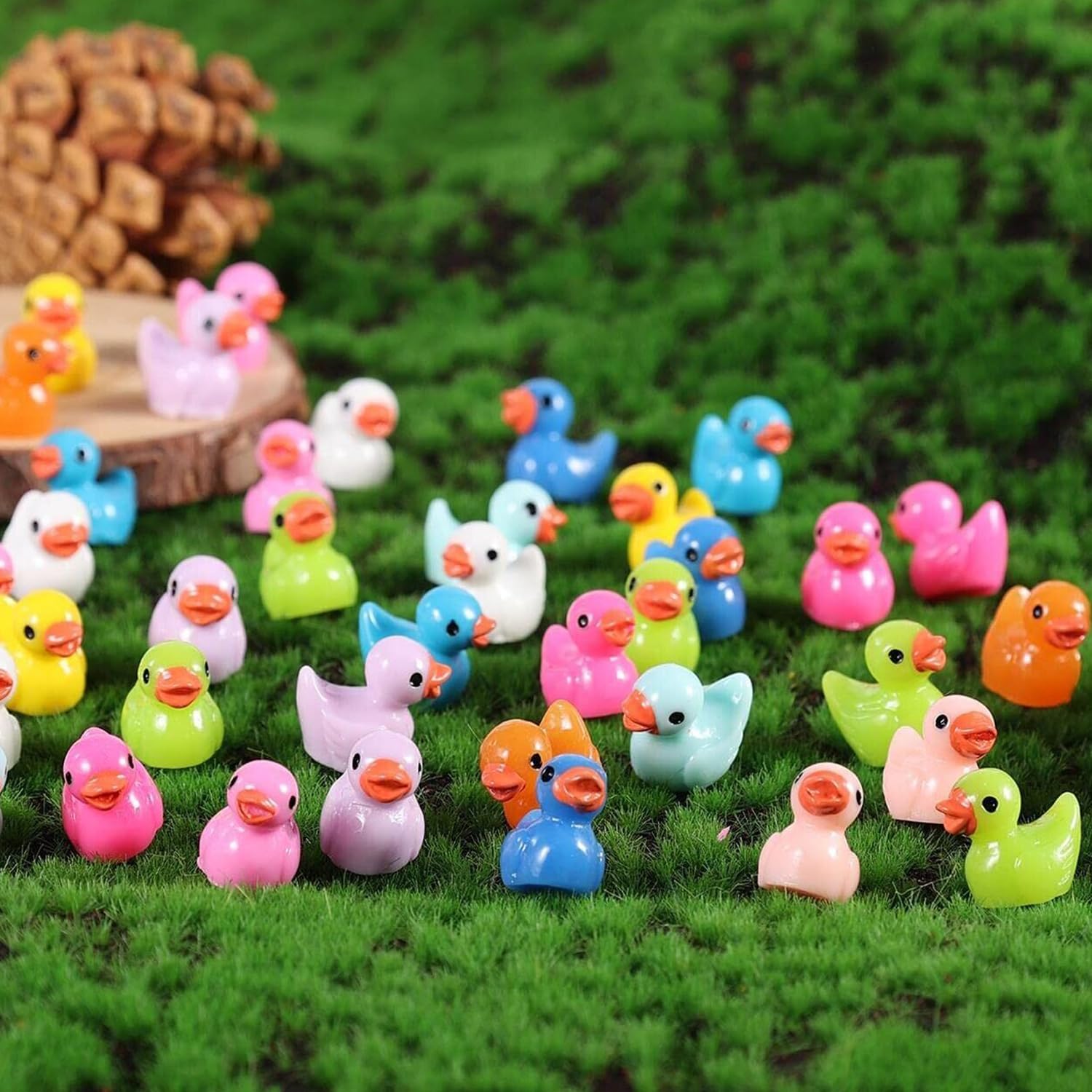 Pack Of 120 Ducks Ini Anial Figures, Ini Duck Figures, Ini Ducks