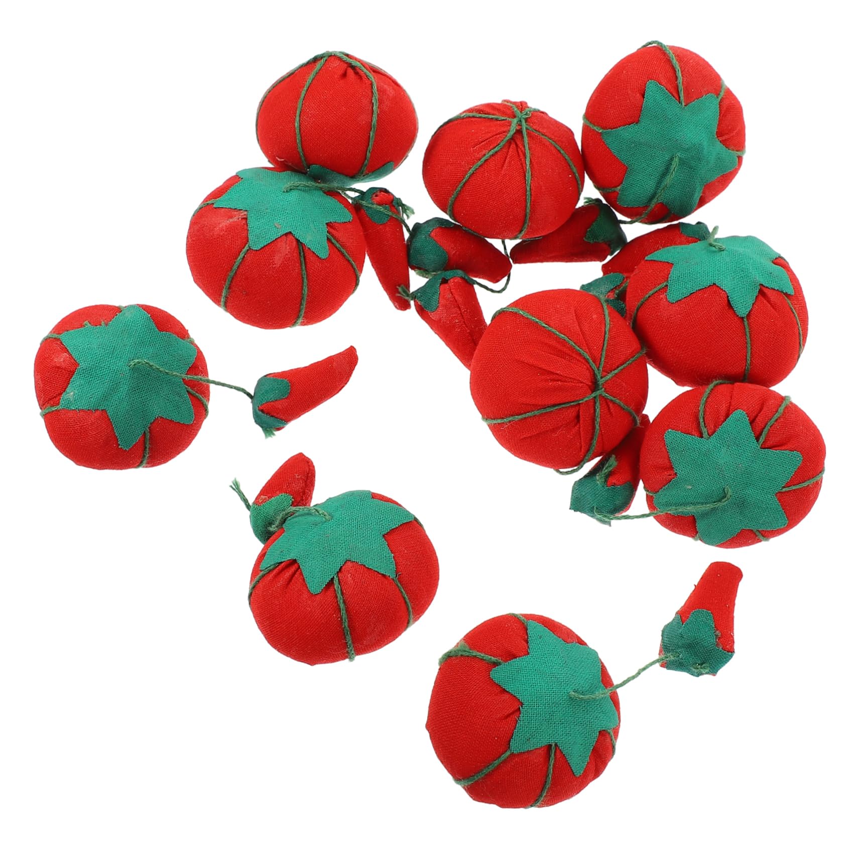 SEWACC 40 Piezas alfileteros para coser alfiler de muñeca pequeño cojín de agujas accesorios rojos home decor decoração casa lapto herramienta de costura cojín de aguja reutilizable tela