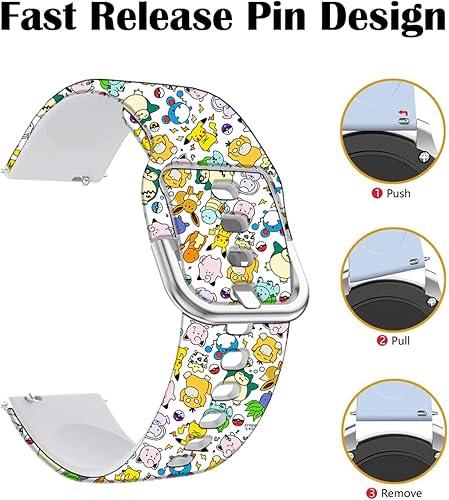 Miniatura 4 de Correas de reloj deportivas compatibles con Samsung Galaxy Watch 7FE654 1.575 in 1.732 inGalaxy Watch 6 Classic 1.850 in 1.693 inWatch 3 1.614 in,