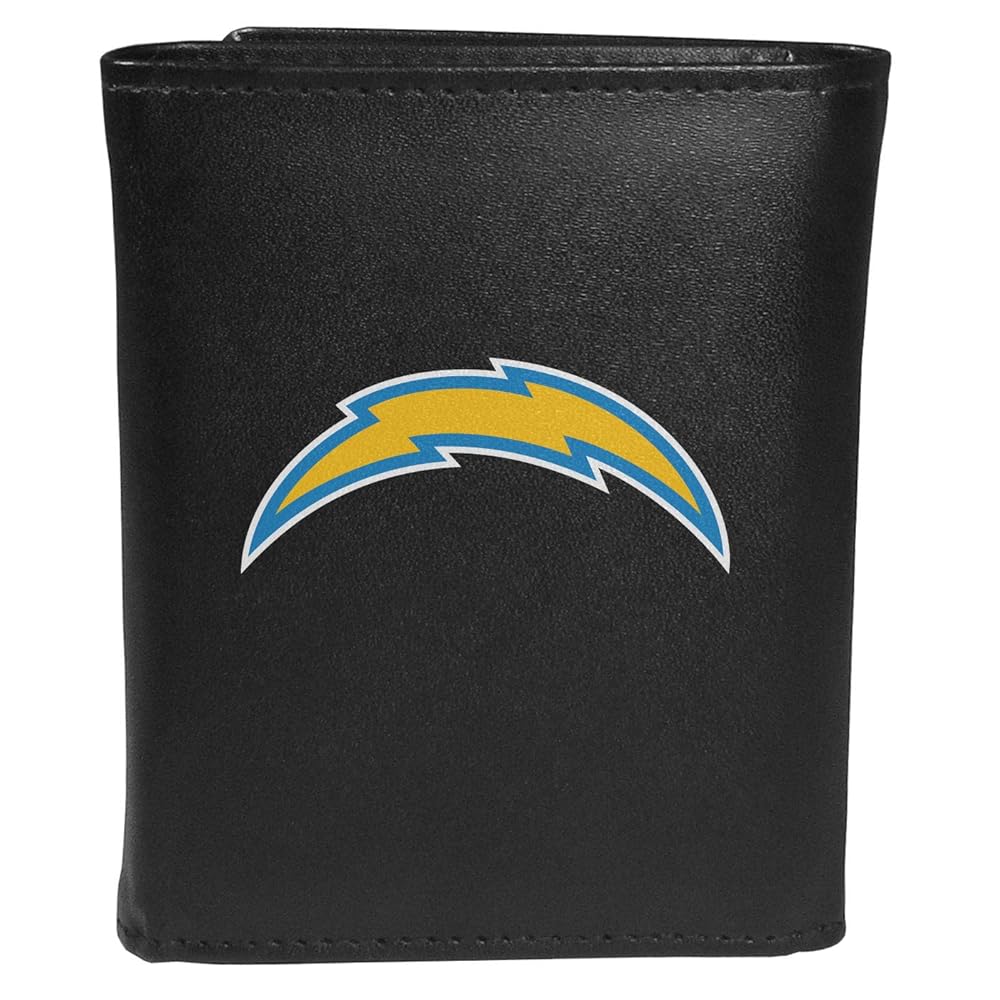 Siskiyou Sports NFL Los Angeles Chargers Tri-fold Wallet Large Logo, Black