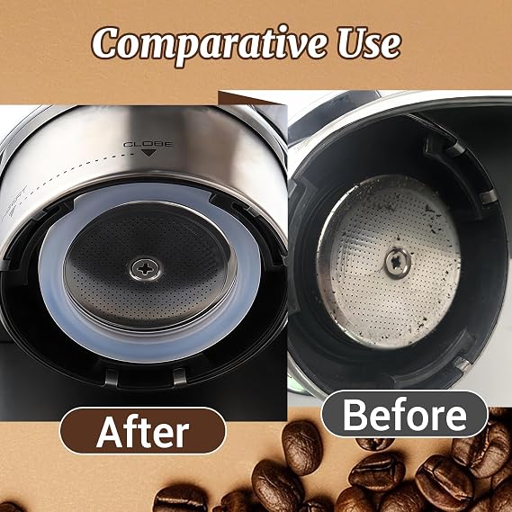 Silicone Steam Ring Grouphead Gasket Compatible with EC680, EC685, EC785, EC885, EC850, EC860 Replacement Sealing Ring for Espresso Machines Heat Resistant & Durable(White)