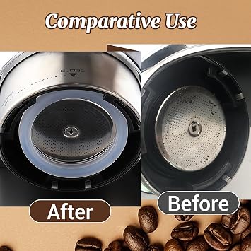 Silicone Steam Ring Grouphead Gasket Compatible with EC680, EC685, EC785, EC885, EC850, EC860 Replacement Sealing Ring for Espresso Machines Heat Resistant & Durable(White)