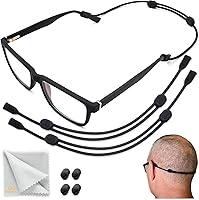 Vista 9 de Soporte de correa de cadena para gafas de ojos, correa para gafas de sol sin cola para hombres, correa para gafas