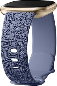 Vozehui Compatible With Elastic Nylon Marble Cow Print Fitbit Versa 3 Band For Women Girl,Soft