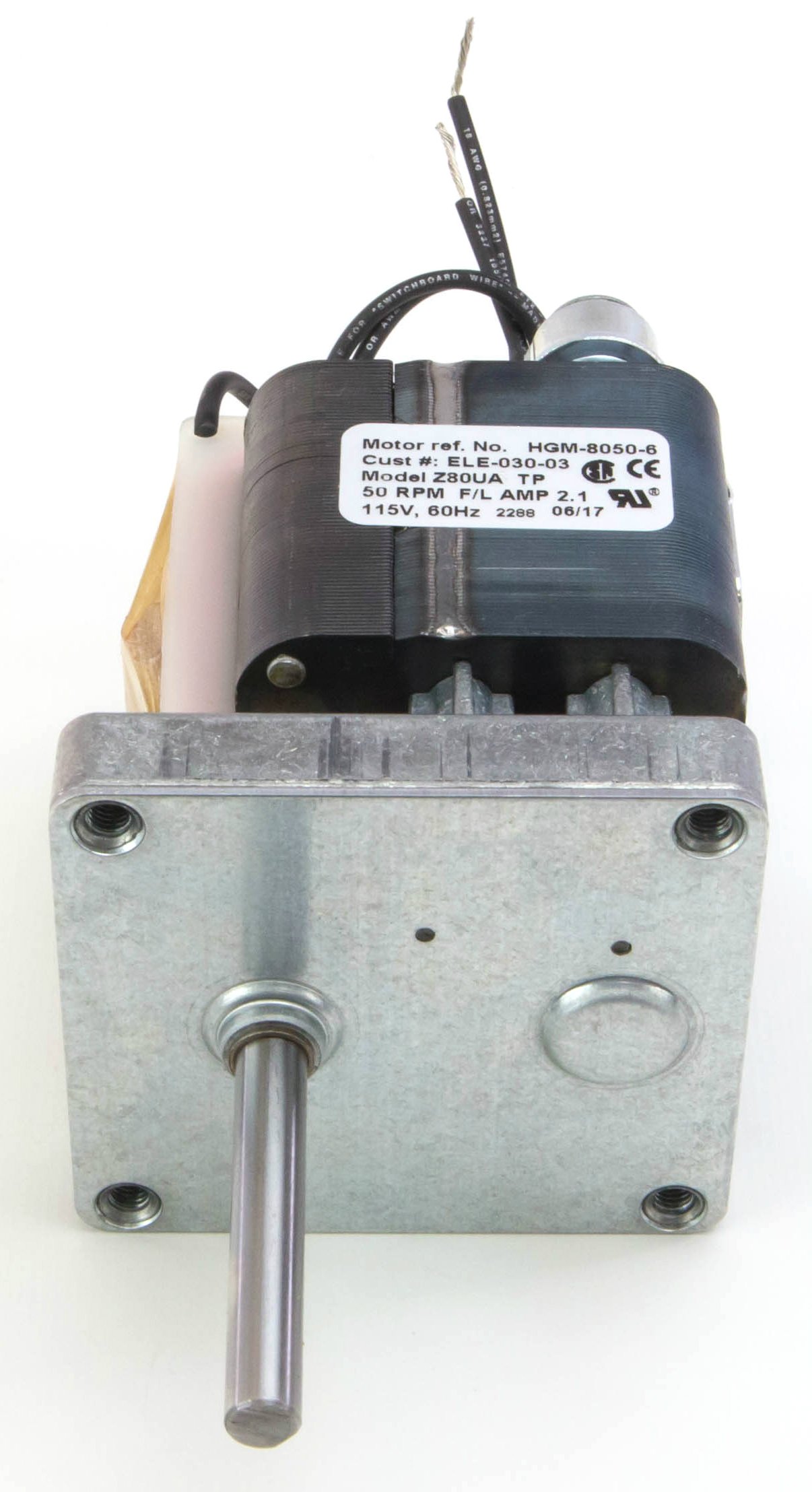 lycee すもも Shaded Pole Brake Motor, 115V AC 60 Hz, 50 RPM, UL CSA