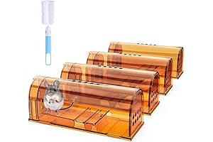 4 Pack Humane Mouse Traps No Kill Live Traps for Mice