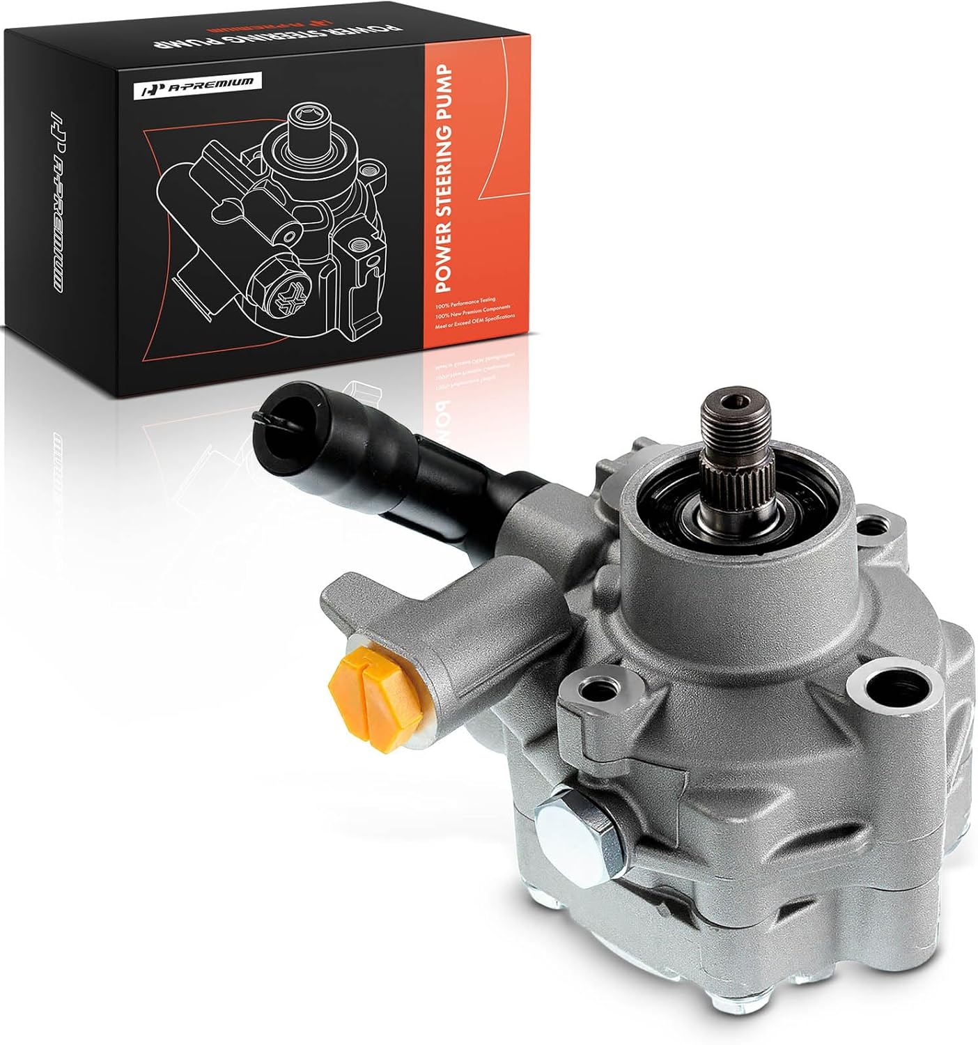 A-Premium Power Steering Pump Compatible with Subaru Outback/Legacy 2005-2009, Forester 2009-2013, Impreza 2008-2014, WRX 2012-2014, 2.5L Petrol, Replace # 34430AG03A, 34430AG050