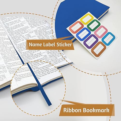 Miniatura 3 de KICNIC Paquete de 3 fundas azules para libros, tamaño jumbo de 9 x 11 pulgadas para la mayoría de libros de tapa dura, lavables de hasta 10 x 12.5