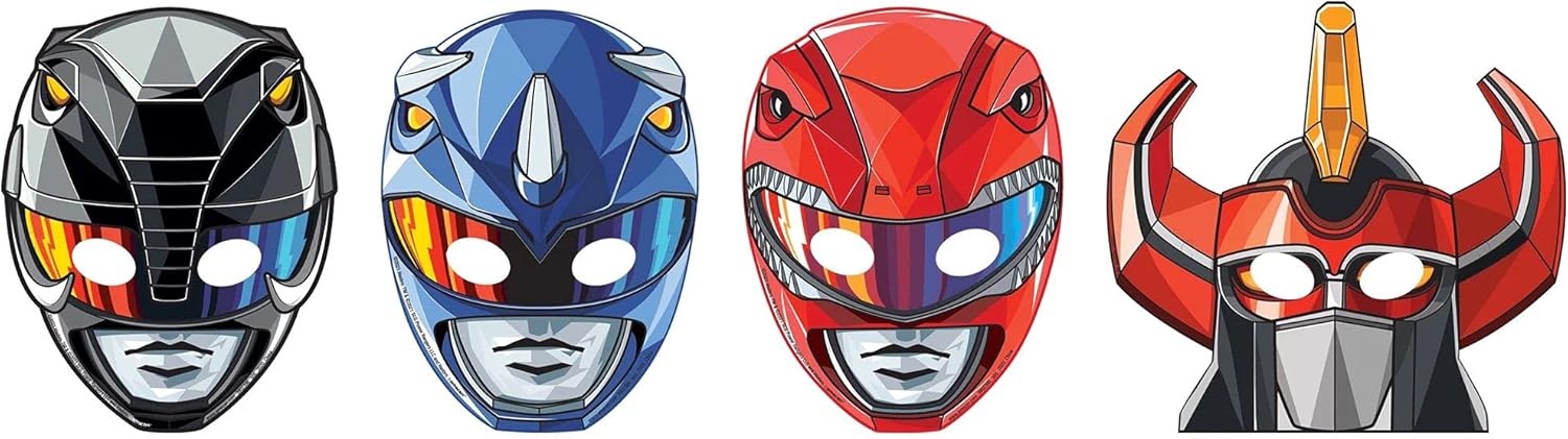 Amazon.com: power Rangers Classic Paper Masks : Clothing, Shoes & Jewelry