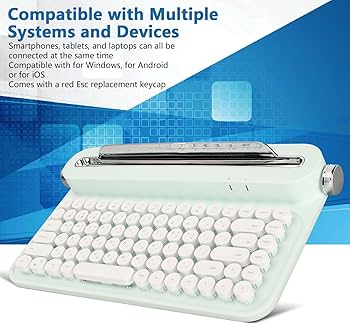 Amazon | レトロキーボード タイプライタースタイル ヴィンテージ