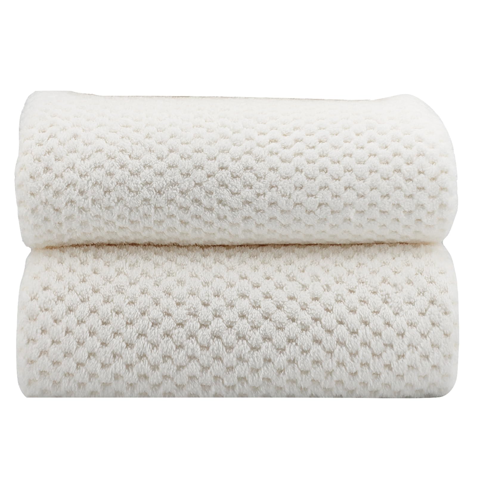 ANYBOY asciugamani bagno,towels bianco set asciugamani bagno 2 pezzi,200x100 asciugamani bidet
