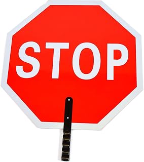 RK STSL18 Stop Slow Paddle Sign, 18 Inch, Aluminum, 6" Polygrip Handle, Legend Stop/Slow (1 Pcs, 18 Inch)