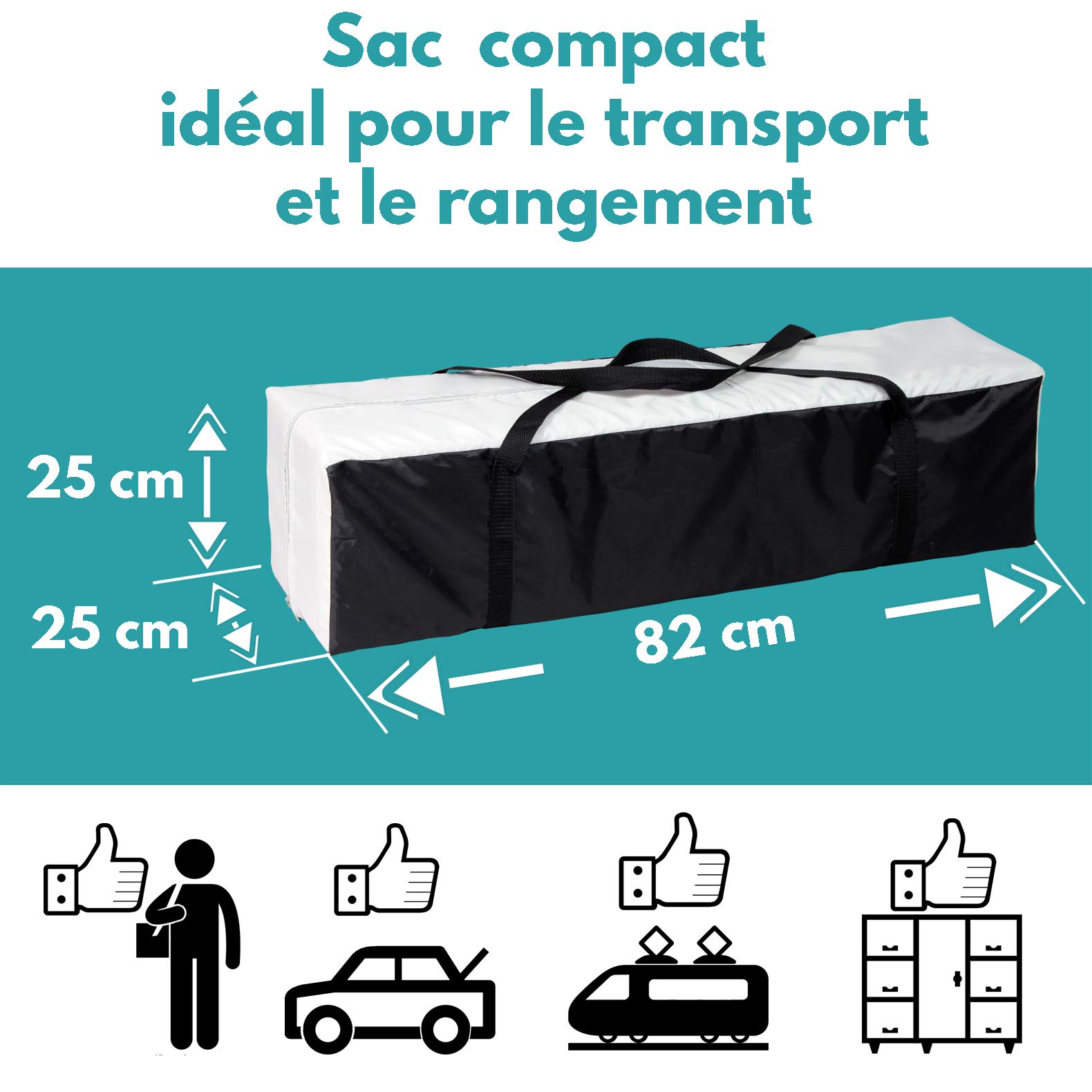 Looping - Parc Bébé Pliable 90 x 90 cm Black Emotion | Avec Réhausseur et Réglable sur 2 Niveaux, Sac de Transport Inclus | Pour Bébé & Enfants jusqu'à 15kg