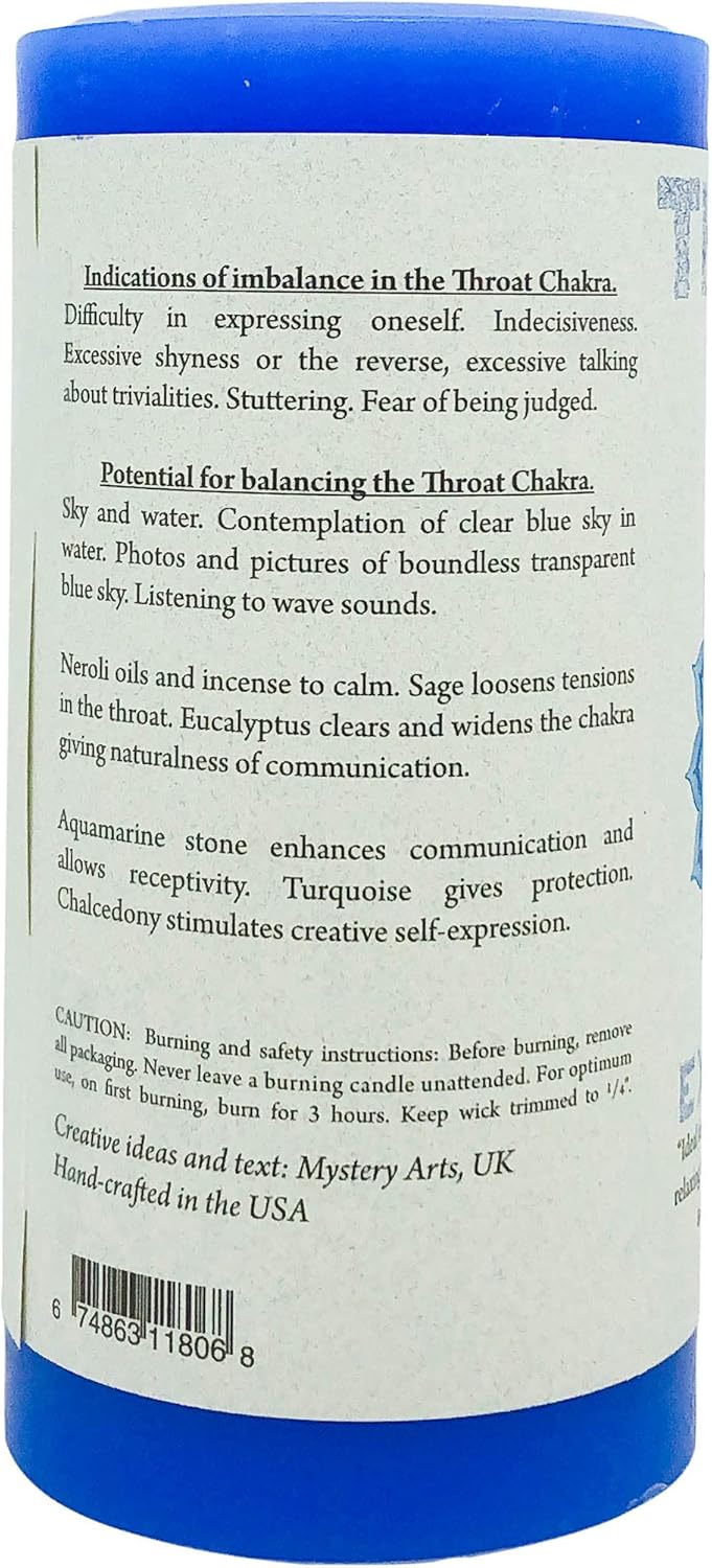 CRYSTAL JOURNEY Candle Pillar Throat, 1 EA