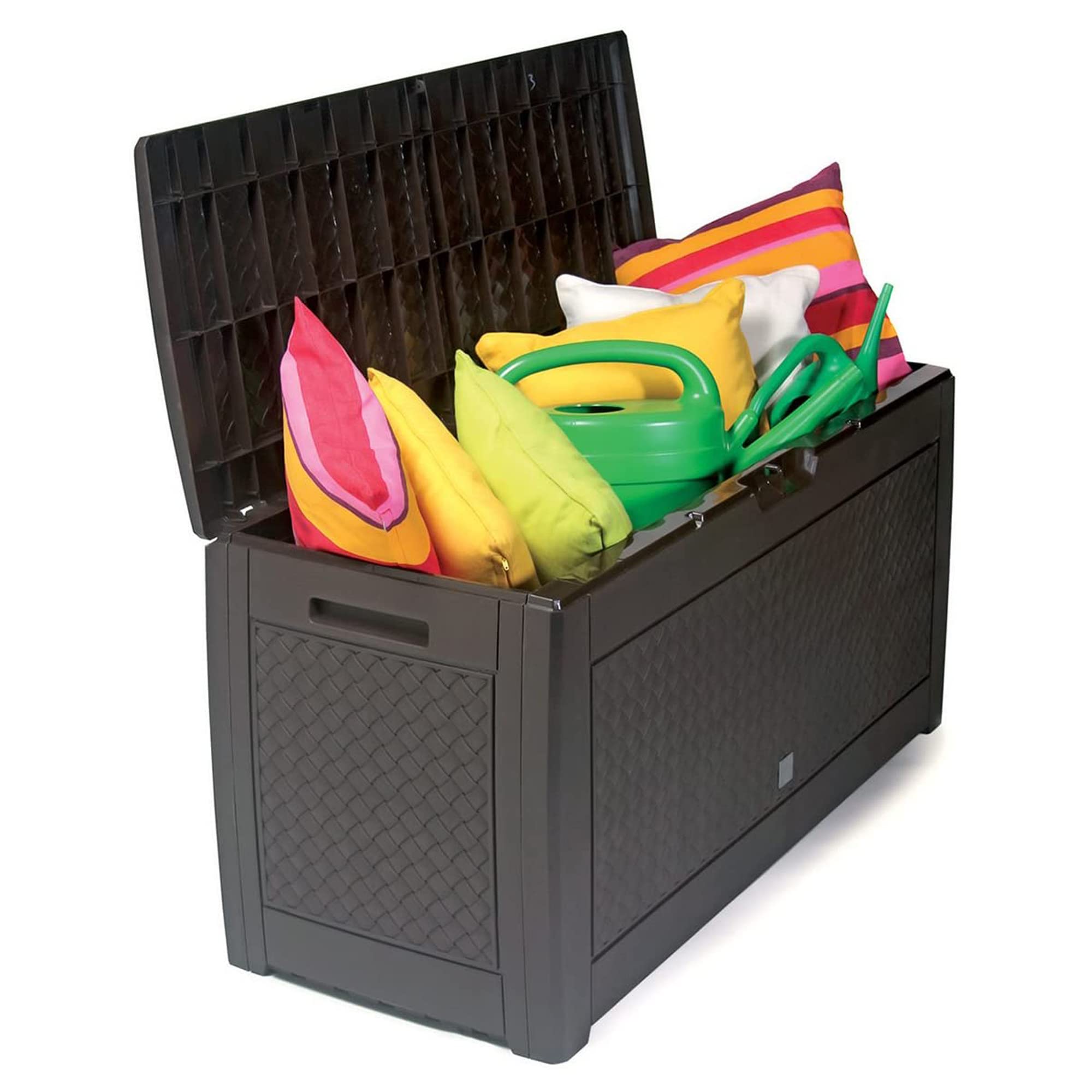 Prosper Plast Mbm310–440u, Contenedor de Jardín, 119 x 48 x 60 cm, Marrón Oscuro