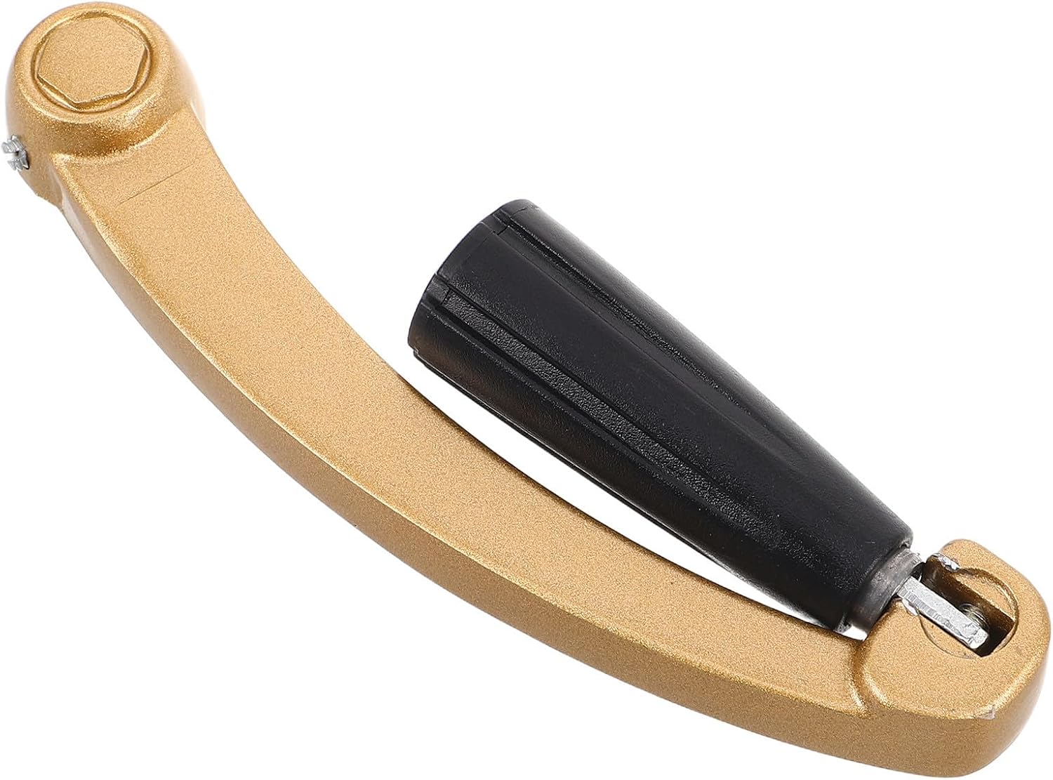 CLISPEED Clothes Rack Hanger Crank Lift Handle Golden Aluminium Alloy Part