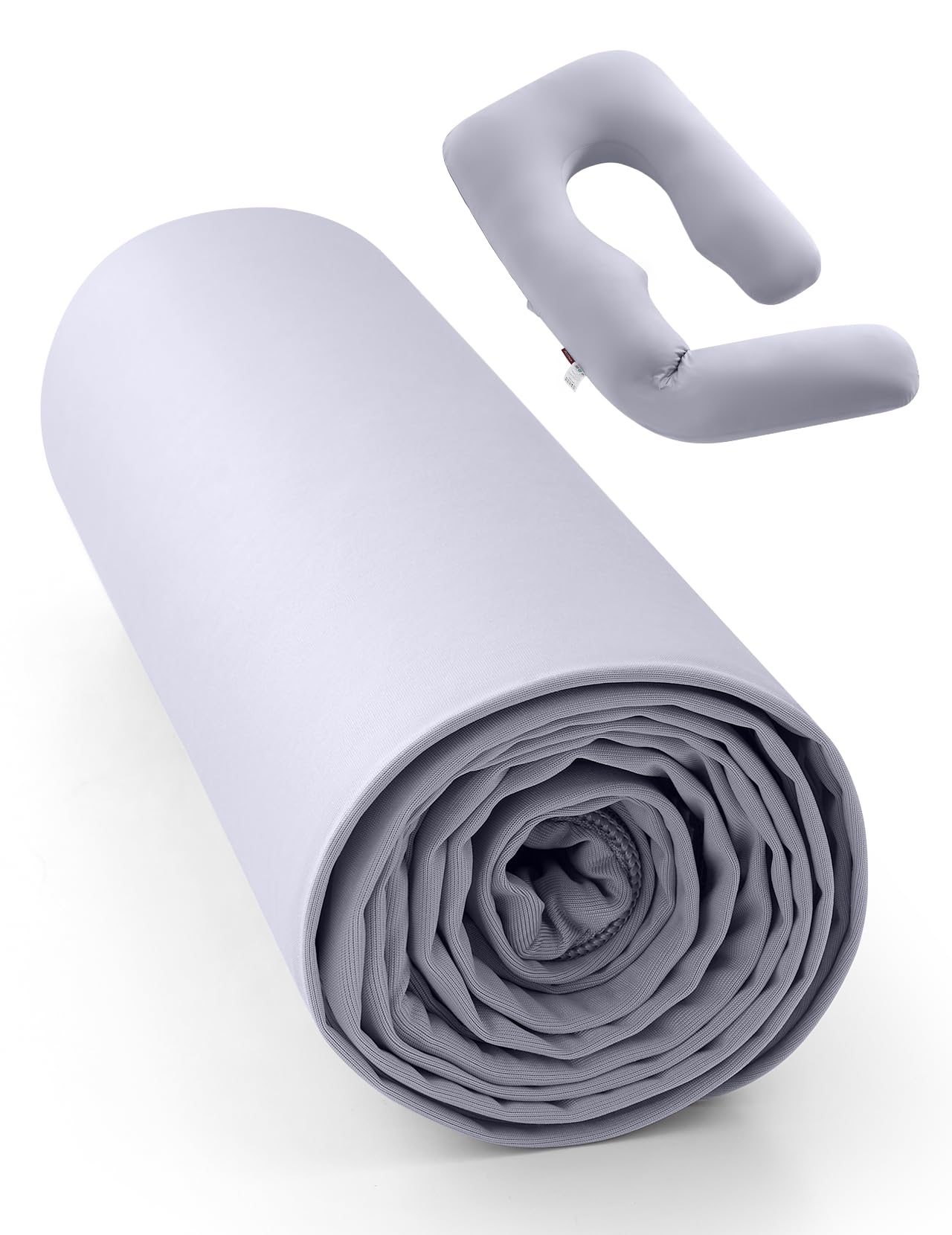 Momcozy Cooling Pregnancy Pillow Cover for Dreamlign U Pro Maternity Pillow for Sleeping Adjustable Leg Pillow Support for Back Hip Belly for Pregnant Women 50-72 in Body Pillow Only Pillowca product thumbnail 2