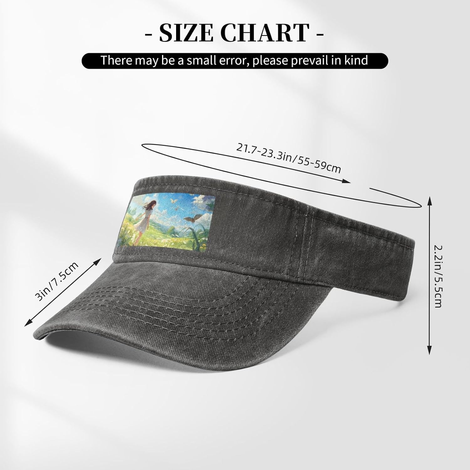 Summer Floral Flowers Daisies Print Sport Sun Visor Hats Cotton Ball Caps Empty Top Baseball Sun Cap for Men Women