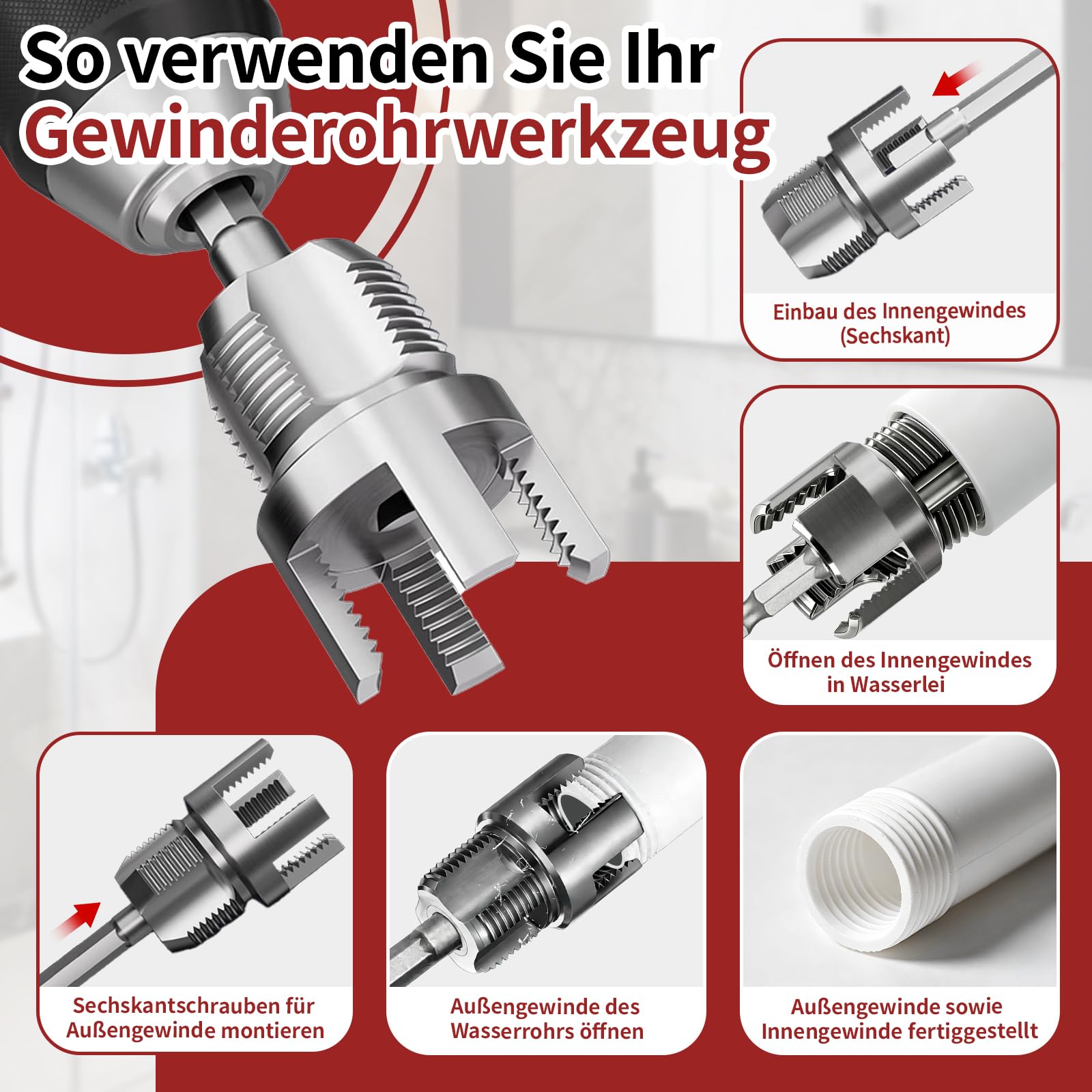 GPANDAG Multifunktionales Spülbeckenschlüssel-Werkzeug, Spültisch-Wasserhahn-Schraubenschlüssel-Sets für enge Räume, verstellbares Waschbecken-Klempnerschlüssel-Set für Waschbecken, Bad und Küche