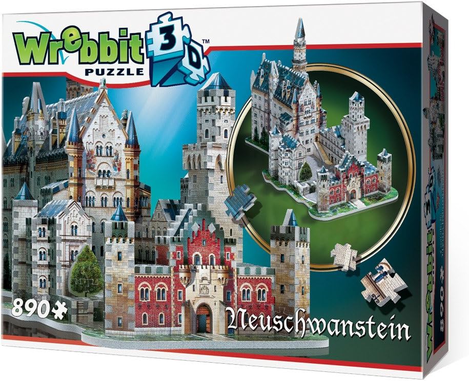 Neuschwanstein Castle By Wrebbit 3-D Puzzle