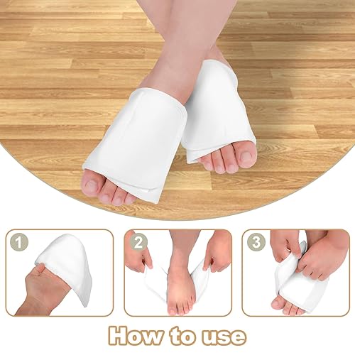 Miniatura 3 de Paquete de 4 piezas de aceite de ricino, paquete de aceite de ricino reutilizable para pies, almohadillas de compresión de aceite de ricino