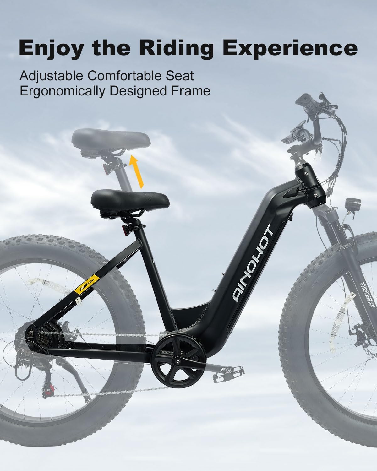 Terra Electric Bike for Adults, 26"x4.0" Fat Tire Electric Bike, 1000W Peak Ebike, Electric Mountain Bike 624Wh Battery, 20 MPH 56 Miles, Electric Bicycle with UL2849 Certified, Aluminum Alloy Frame