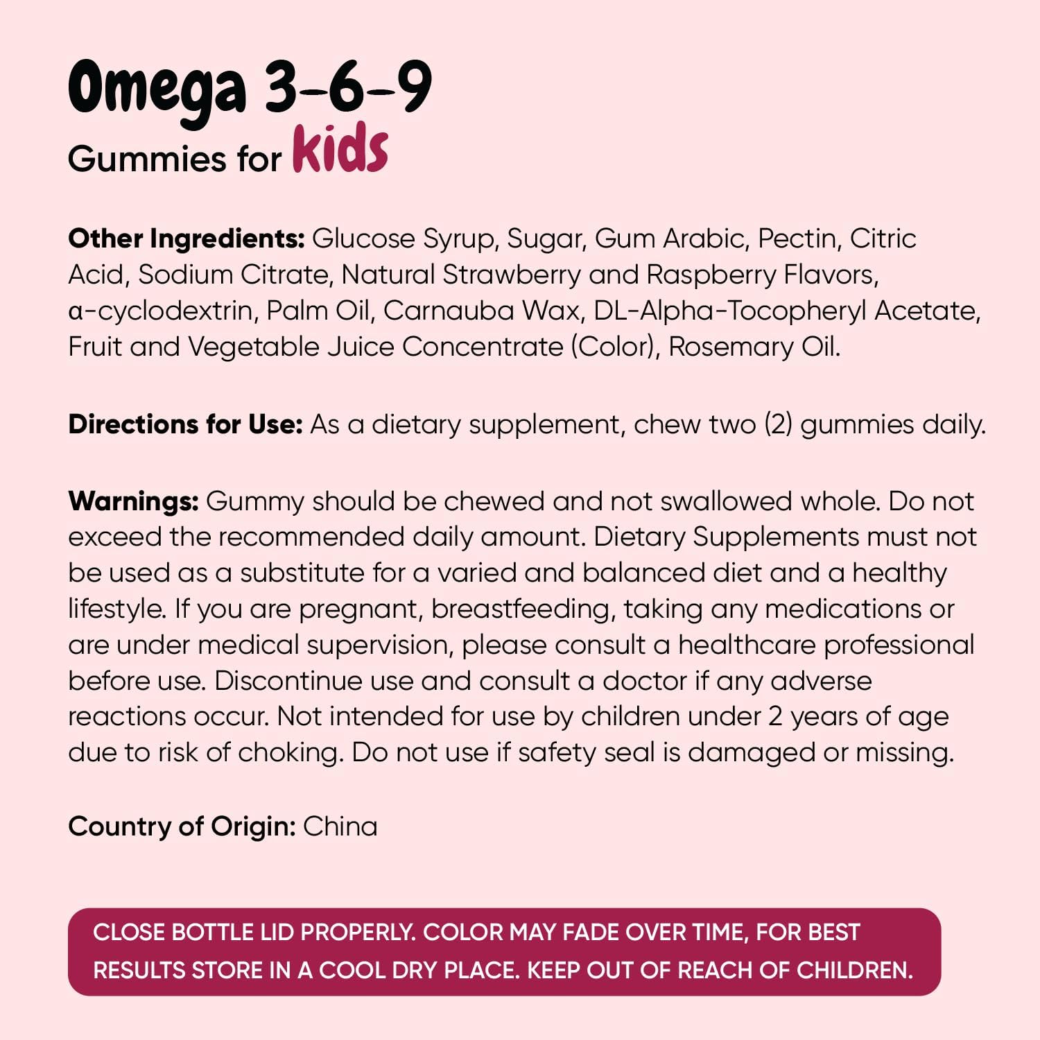 maxmedix Kids Vegan Omega 3 6 9 Gummies |120 Count (2-Month Supply) | Perilla Oil Sourced - Kids Omega 3 Gummies | Natural Strawberry & Raspberry Flavors | No Fish Oil Aftertaste | Non-GMO