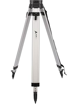 AdirPro Aluminum 5/8-Inch 11-Threaded Flat Head Tripod with Quick Clamp Black