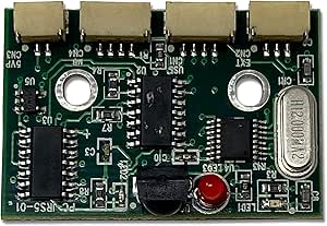 Inteset Interner IR-Empfänger für Kodi und andere Medien-Anwendungen auf jedem Motherboard mit Windows oder Linux. Weckt vom "OFF"-Zustand (S5) aus Modell PC-IRS5-01 mit externem IR-Extender-Kit