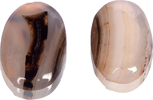 Piedra preciosa suelta de forma ovalada de ónix blanco natural, peso aproximado de 66 unidades, 2 pares de piedras preciosas de ónix para joyería