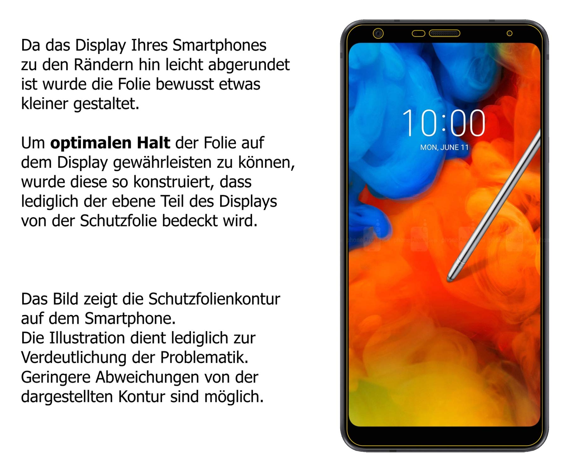 2x Pellicola per LG K12 Plus Protettiva Protezione Schermo Antiriflesso dipos