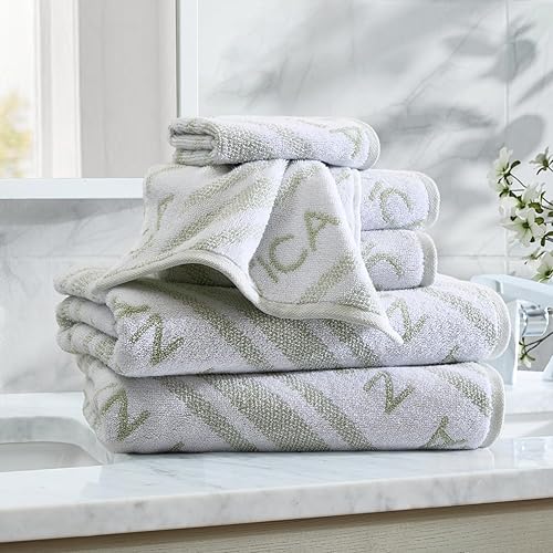 Vista 13 de Nautica - Toallas de baño, 100% algodón esponjoso suave y absorbente, altamente absorbentes y de secado rápido, toallas de baño de peso medio