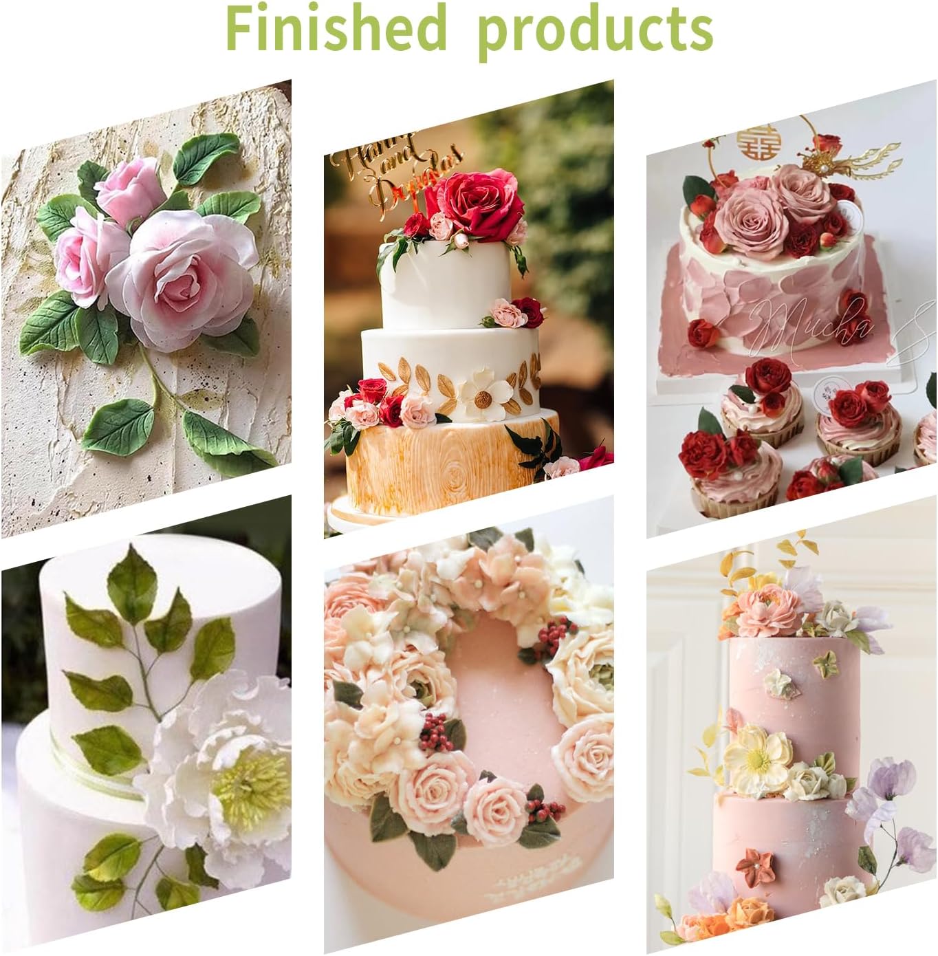 KALAIEN Leaf Petal Veiner Gum Paste Mold Sugar Craft Tools Rose Flower Leaf Vein Double Veiners Mold