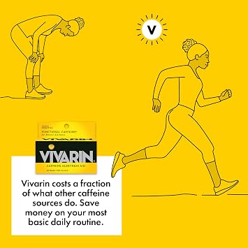 Vivarin Caffeine Pills 200mg, Energy Supplement, 16 Tablets, 2 Pack | Energy boosters for fatigue, safely and effectively helps you stay awake, no sugar, no calories or hidden ingredients