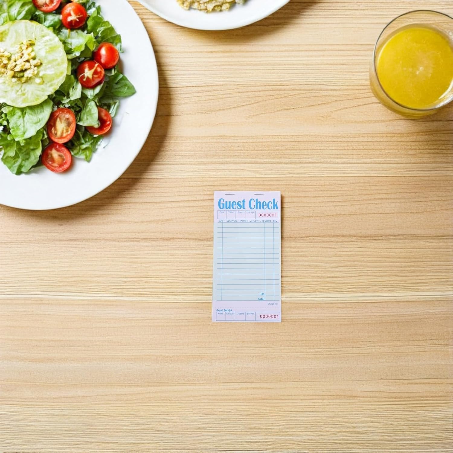 Zerodeko 6pcs Server Order Pad for Restaurants Book with 50 Sheets Efficient Order Management Universal Restaurant Compatibility and Fastfood Venues