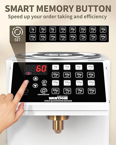 Miniatura 2 de WantJoin Dispensador automático de fructosa para uso comercial, dispensador de jarabe de acero inoxidable para equipos de té de burbujas, máquina