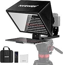NEEWER BASICS X12B プロンプター 12" アルミ合金製 昇降可能 iPad/タブレット/スマホ/DSLRカメラ用 組み立て不要 リモートとApp制御 iOS/Androidに対応 オンライン教育/生放送に適用