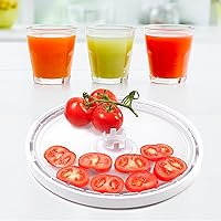 Vista 5 de Nuenen 4 Pack Non-Stick Dehydrator Trays, 12 x 12'' Fruit Leather Roll Sheets & Dehydrator Accessories, Perfect for Making Jerky, Yogurt, and Dried