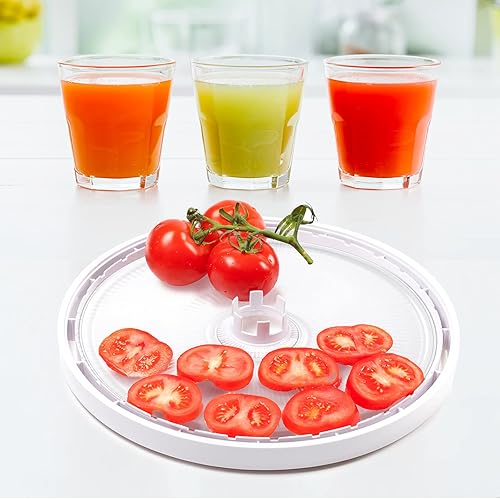 Miniatura 5 de Nuenen 4 hojas de rollo de frutas deshidratadoras antiadherentes, hojas redondas de cuero de frutas de 12.2 pulgadas, accesorios para deshidratador