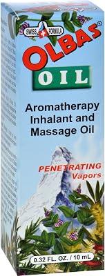 Olbas Aromatherapy Inhalant and Massage Oil Pack of 1 (10 ml), Body Massage Oil, Swiss Herbal Remedies with Pure Essential Massage Oils for Muscle Relaxing and Soothing Comfort for Pain Relief