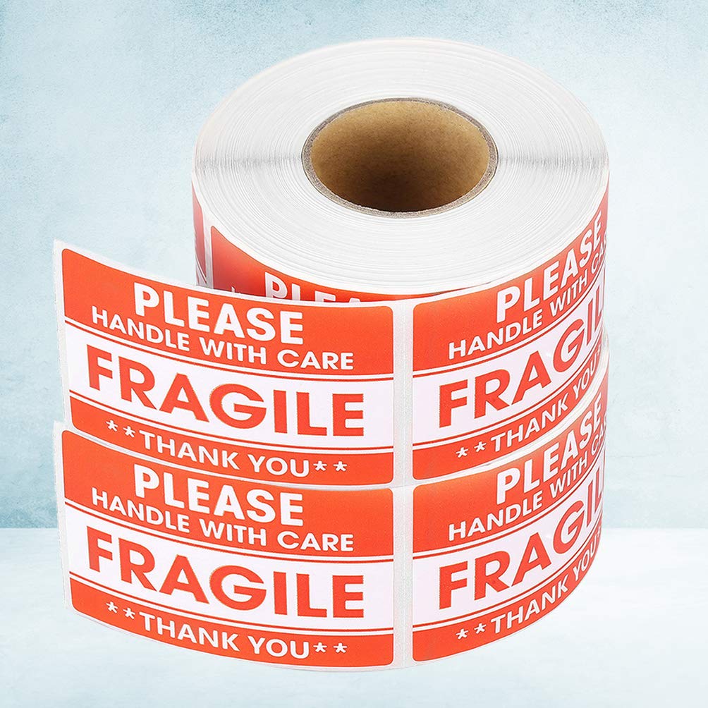 Autocollant D'avertissement Fragile 2 Rouleaux Adhésifs