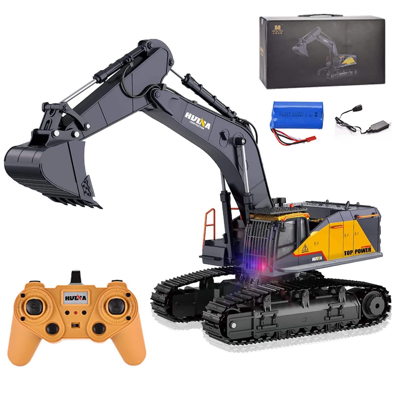 ホビーラジコン RC Excavator 1:14 Scale 22 Channels 2.4G HNR 22 Channel 1:14 Remote Control Excavator Toy with Metal Shovel