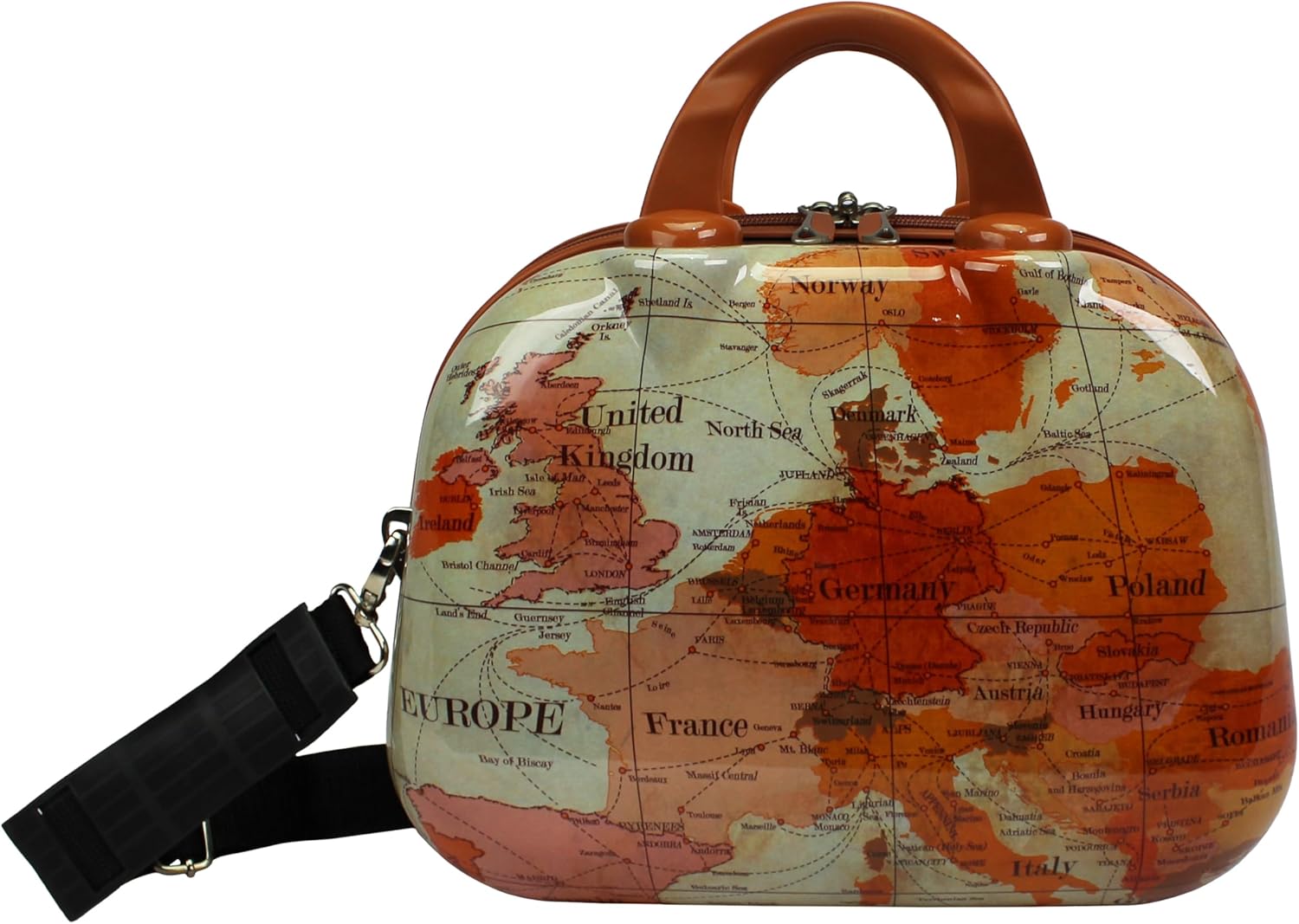 World Traveler Europe 13-Inch Hardside Cosmetic Case...
