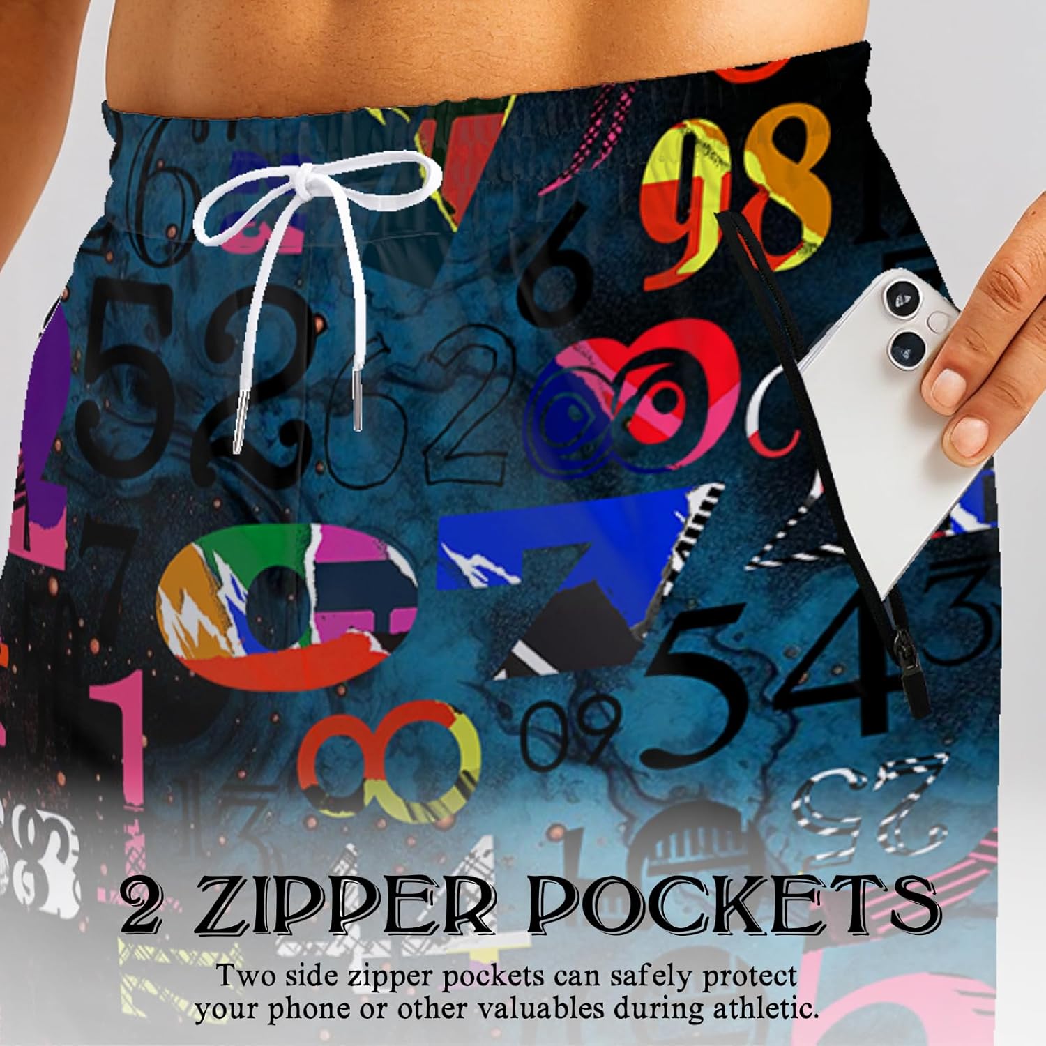 Mens Joggers Sweatpants with Pockets for Men Sports Casual Sweatpants Workout Track Pants Training with Drawstring - Image 4