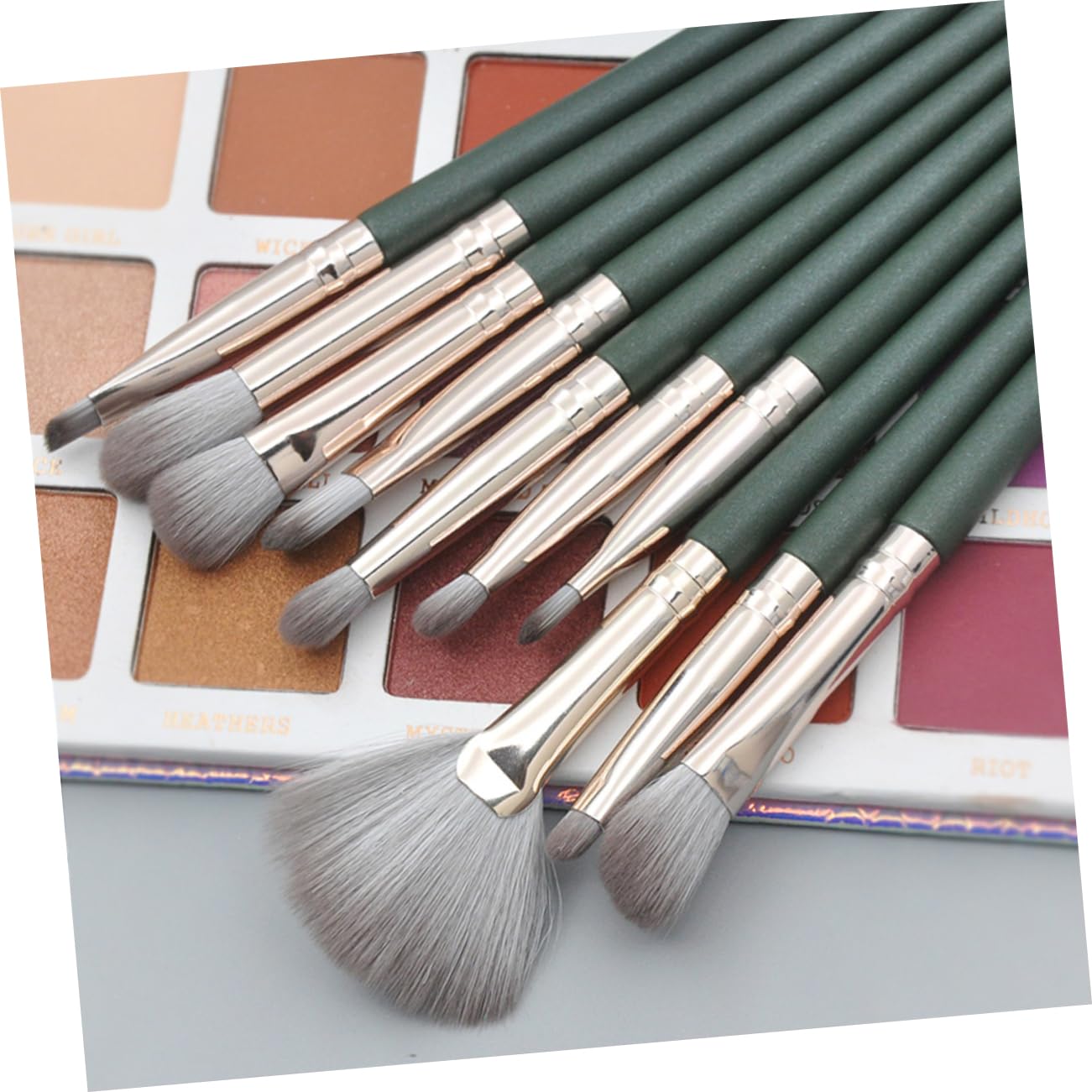 DOITOOL 28stücke Teiliges Set Makeup Pinsel Mit Holzgriffen Und Kunstfasern Für Professionelles Und Tägliches Make-up Schwarzgrün