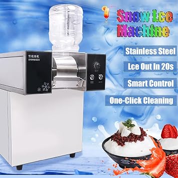 Commercial Korean Kakigori Mesin Es Bingsoo Snow Snowflake Flake Cream Crusher Maker Shaved Ice Shaver Bingsu Making Machine (Mechanical 120KG)