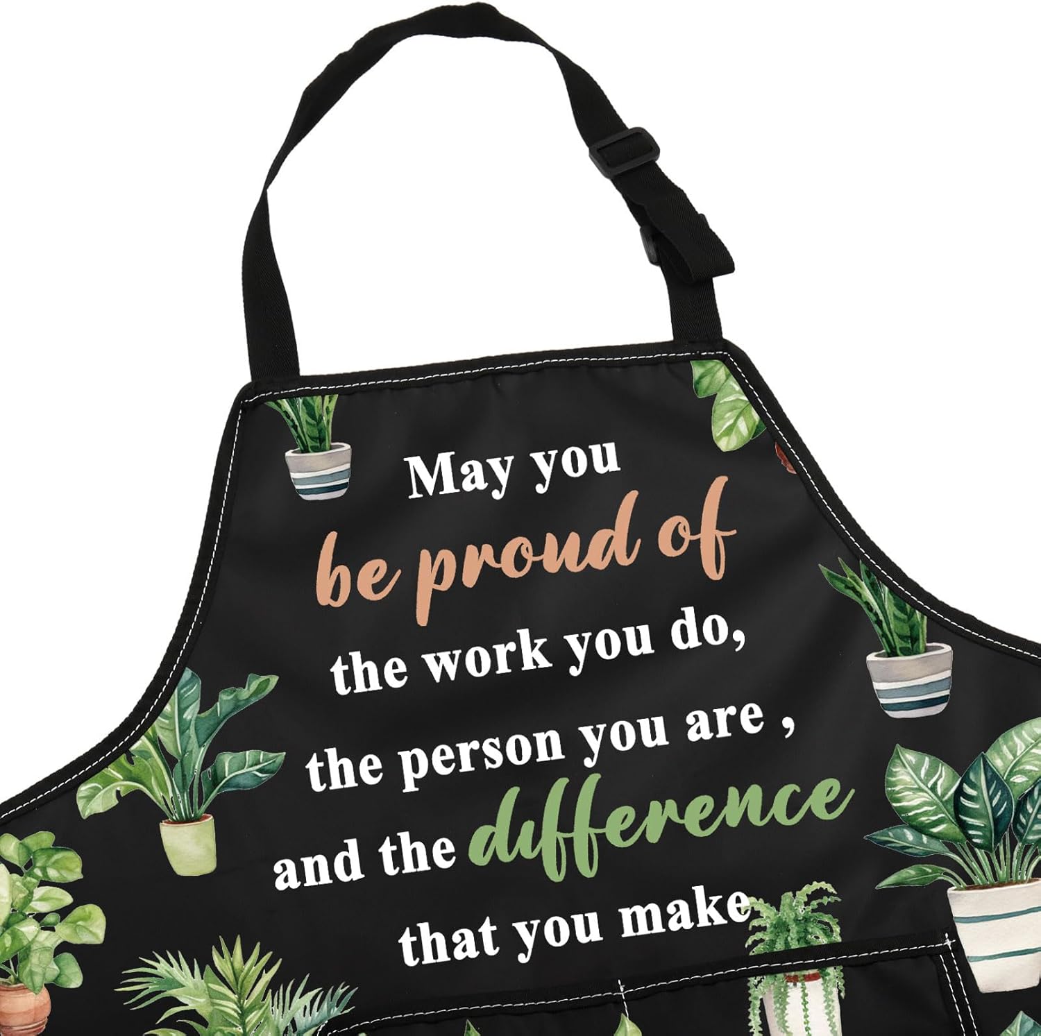 JNIAP Plant Mom エプロン 庭師エプロン 植物愛好家 キッチンエプロン 植物中毒 ギフト ガーデニングエプロン 女性用