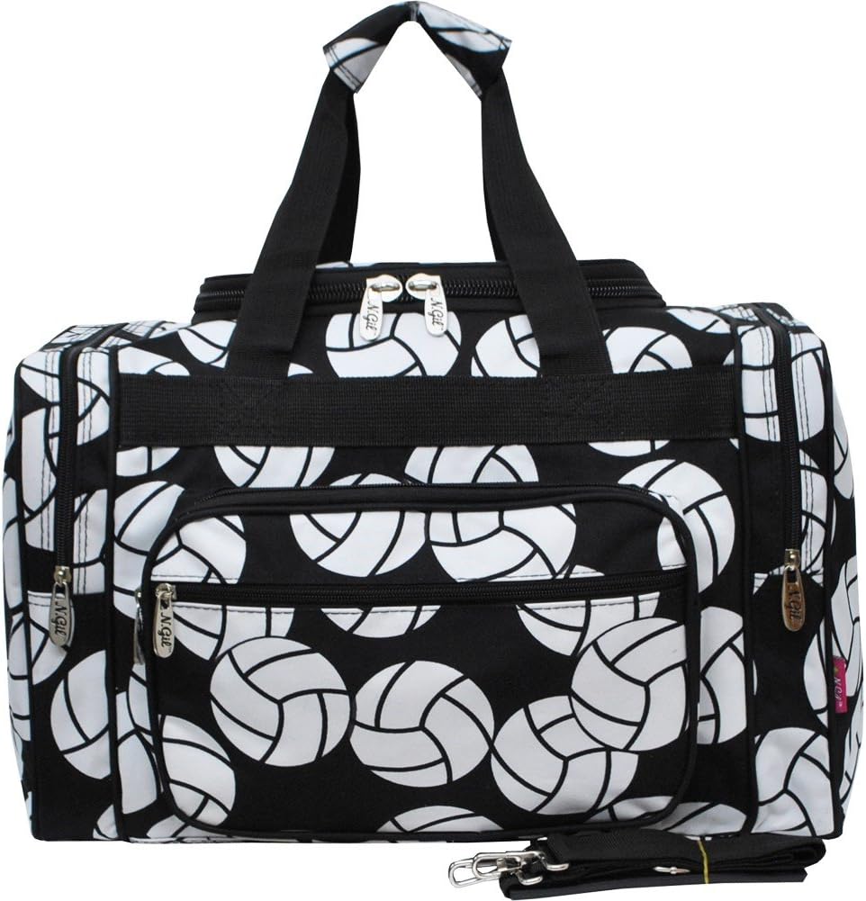Volleyball Print Carry on 17" Duffle Bag Travel Duffels